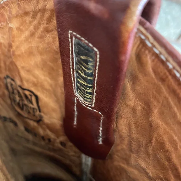 Vintage Dan Post Snakeskin and Leather Cowboy Boots Men’s Size 11D